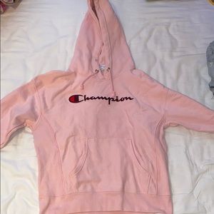 Champion pink hoodie